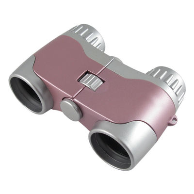 3x28mm Kids Plastic Binoculars 28mm Obj.Lens Pink Mini Telescope